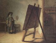 REMBRANDT Harmenszoon van Rijn, The Artiest in his Studio (mk33)